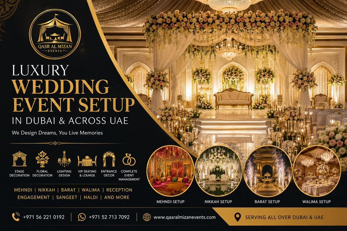 Luxury Wedding Event Setup in Dubai