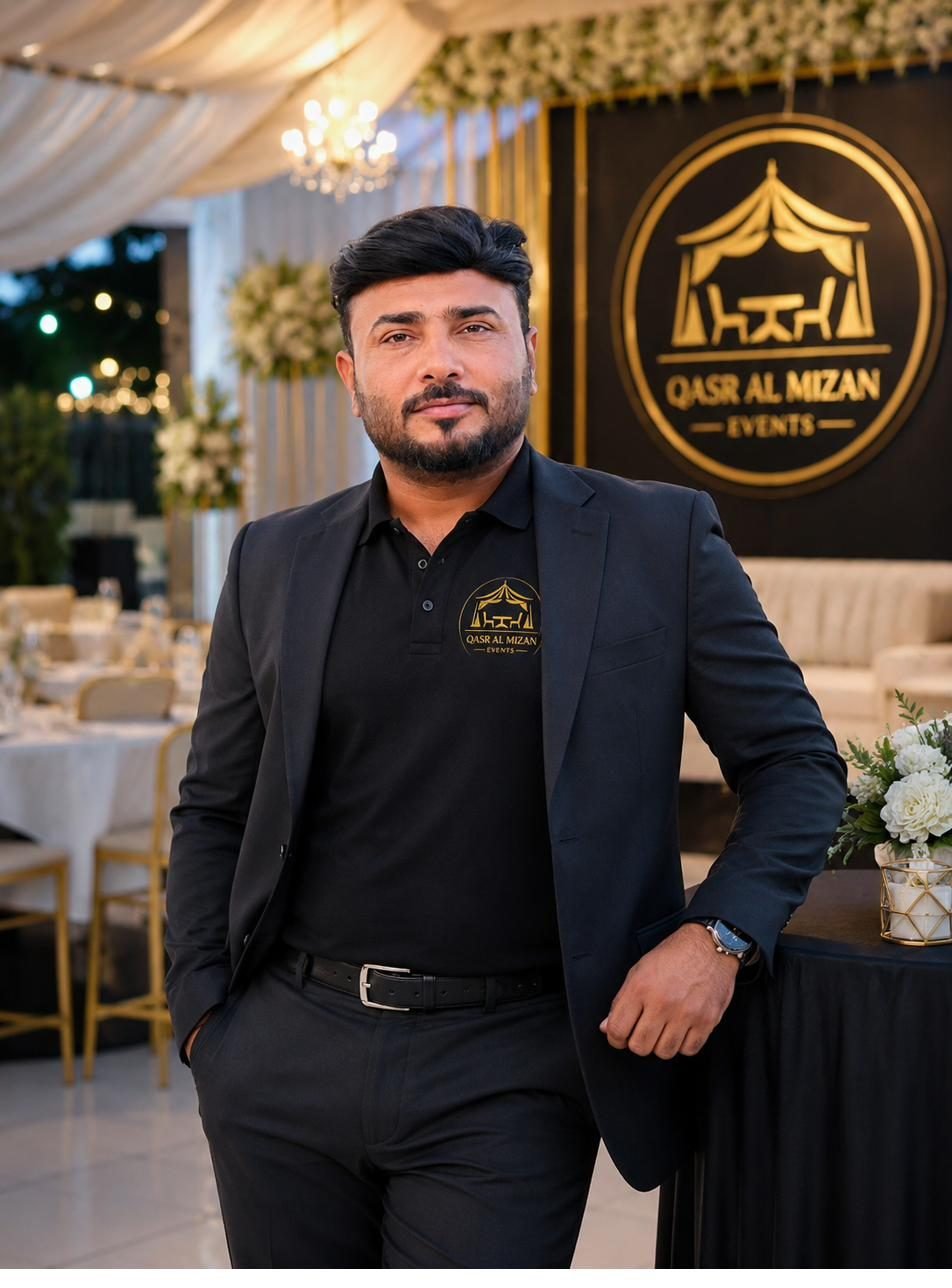 Ali Raza, Founder & CEO of Qasr Al Mizan Events